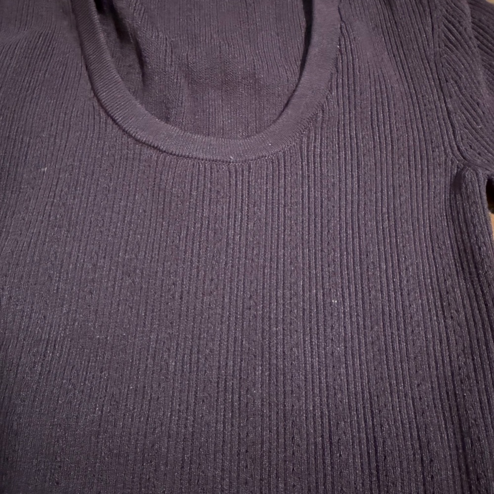 Express Dark Purple Knit Top